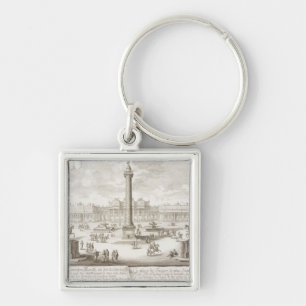 Trajan's Square Rome, from 'Entwurf einer historis Keychain