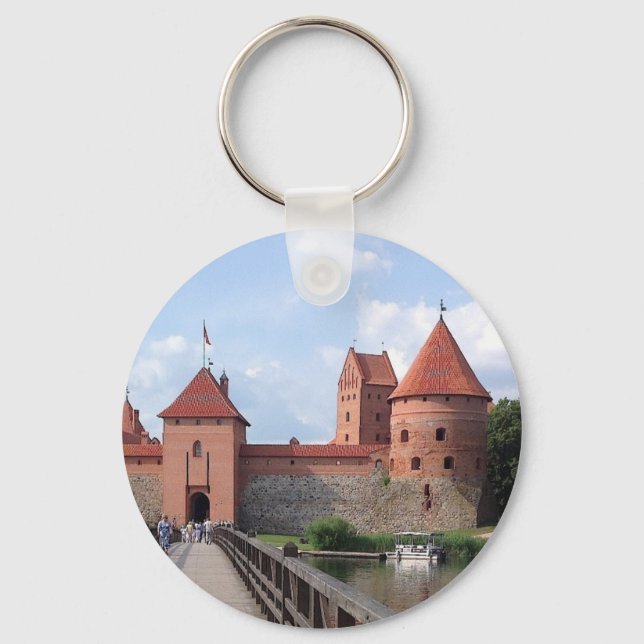Trakai Island Castle - LITHUANIA --- Keychain (Front)