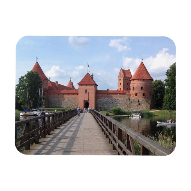 Trakai Island Castle - LITHUANIA --- Magnet (Horizontal)