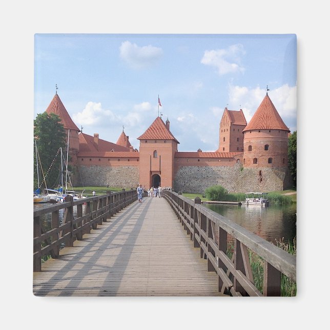 Trakai Island Castle - LITHUANIA --- Magnet (Front)