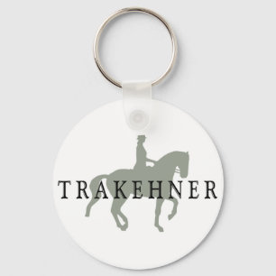 TRAKEHNER with Dressage Horse & Rider Keychain
