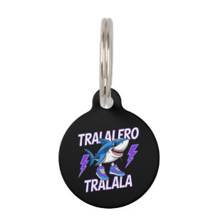 Tralalero Tralala Bootleg Funny Shark Meme Graphic Pet Tag
