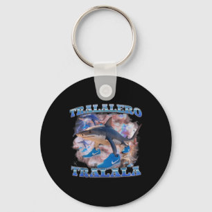 Tralalero Tralala Funny Meme Italian Brainrot Gen  Keychain