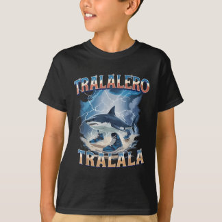 Tralalero Tralala Funny Shark Italian Brainrot Mem T-Shirt