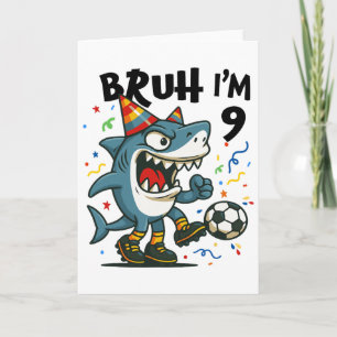 Tralalero Tralala Italian Brain Red Boy Soccer 9th Card