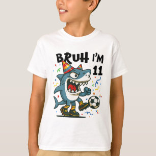 Tralalero Tralala Italian Brainrot Boy Soccer 11th T-Shirt