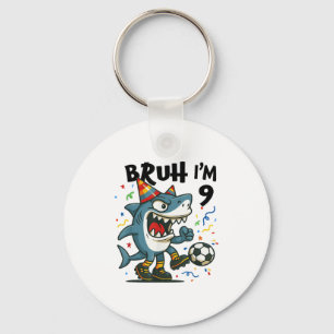 Tralalero Tralala Italian Brainrot Boy Soccer 9th Keychain