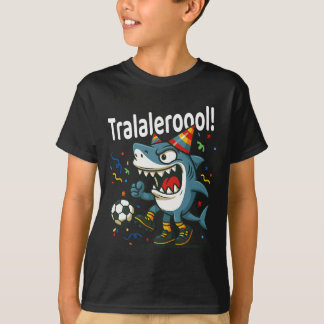 Tralalero Tralala Italian Brainrot Boys Soccer Bir T-Shirt