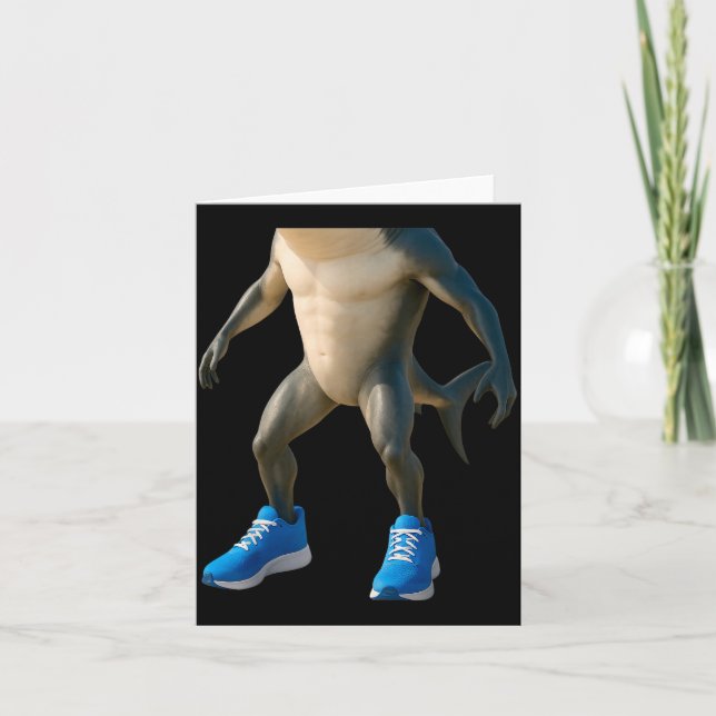 Tralalero Tralala Italian Brainrot Halloween Costu Card (Front)