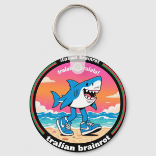 tralalero tralala "italian brainrot"  keychain