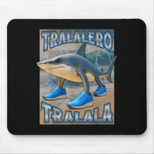 Tralalero Tralala Italian Brainrot Meme Birthday F Mouse Pad
