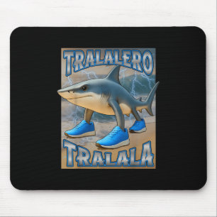 Tralalero Tralala Italian Brainrot Meme Birthday F Mouse Pad