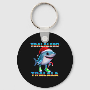 Tralalero Tralala Italian Brainrot Memes Christmas Keychain