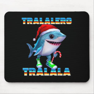 Tralalero Tralala Italian Brainrot Memes Christmas Mouse Pad