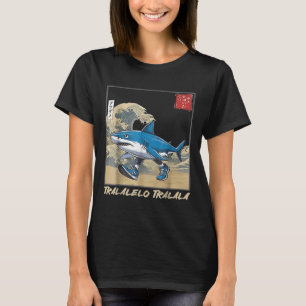Tralalero Tralala Japanese Funny Shark Italian Bra T-Shirt