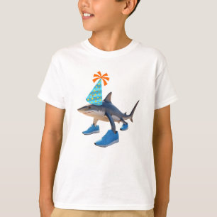 Tralalero Tralala Shark Birthday Hat T-Shirt