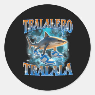 Tralalero Tralala Shark Meme Bootle  Classic Round Sticker
