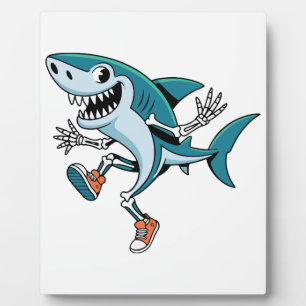 Tralalero Tralala SkeleBoo Halloween Design Plaque