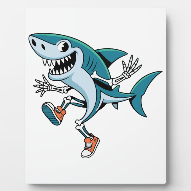 Tralalero Tralala SkeleBoo Halloween Design Plaque (Front)