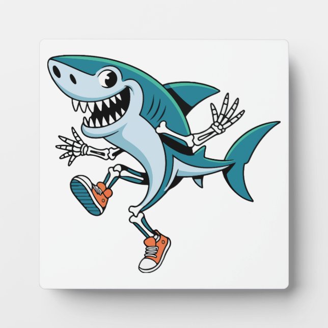 Tralalero Tralala SkeleBoo Halloween Design Plaque (Front)