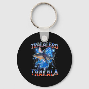 Tralalero Tralala - Tralalero Tralala Shark Meme B Keychain