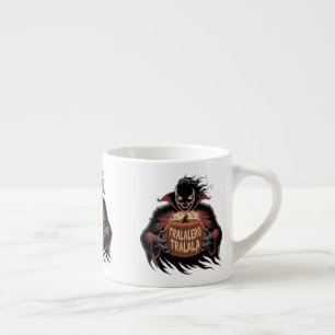 Tralalero Tralala Vampire Pumpkin Halloween Espresso Cup