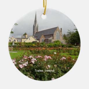 Tralee Ireland, Rose Garden, Town Park Ceramic Ornament