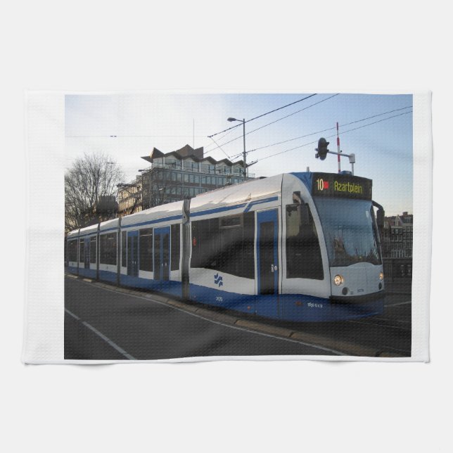 Tram Amsterdam Kitchen Towel (Horizontal)