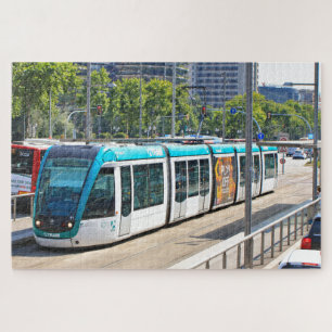 Tram, Barcelona, Spain Jigsaw Puzzle