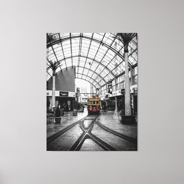 Tram : Christchurch New Zealand Canvas Print (Front)