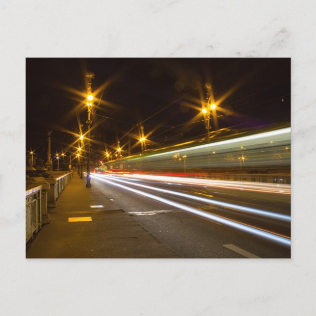 Tram crossing the bridge postcard (Front)