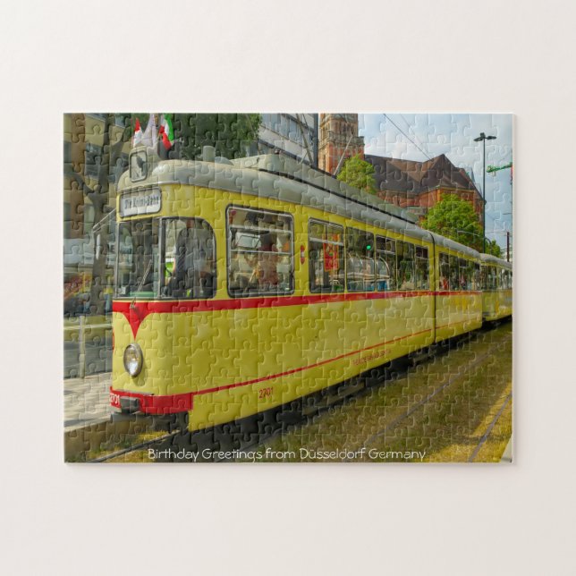Tram Düsseldorf Allemagne. Jigsaw Puzzle (Horizontal)