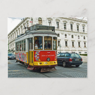 Tram in Lisbon, Portugal Postcard