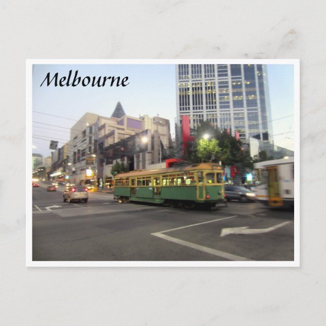 tram melbourne fast postcard (Front)