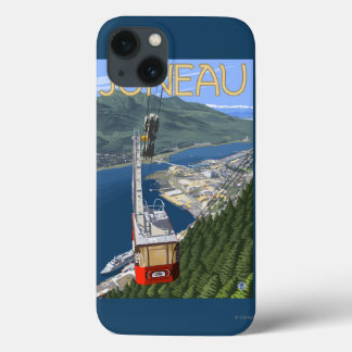 Tram over Juneau, Alaska Vintage Travel Poster iPhone 13 Case