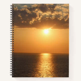 Tramonto dorato sul mare - fotografia Pakifoto Notebook