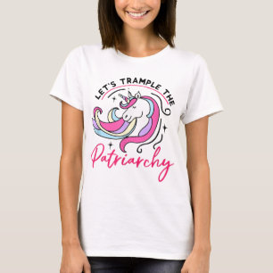 Trample The Patriarchy Funny Feminist Womens Right T-Shirt