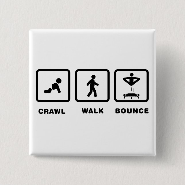 Trampoline 2 Inch Square Button (Front)