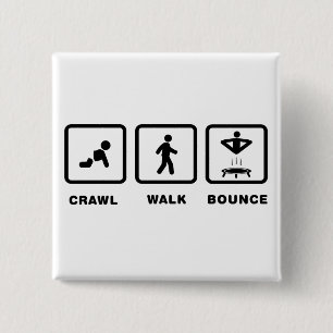 Trampoline 2 Inch Square Button