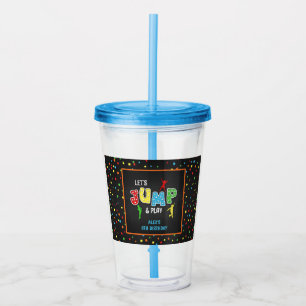 Trampoline Birthday 16oz Tumbler - Boy