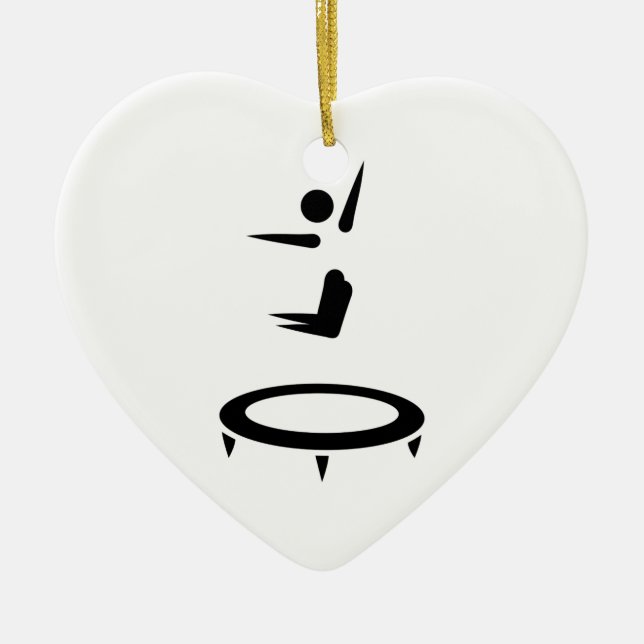 Trampoline Ceramic Ornament (Front)