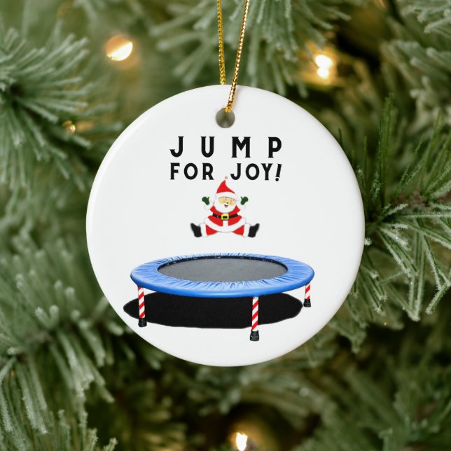 Trampoline Christmas Collectable Ceramic Ornament (Tree)