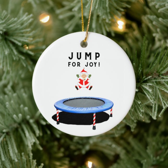 Trampoline Christmas Collectable Ceramic Ornament (Tree)