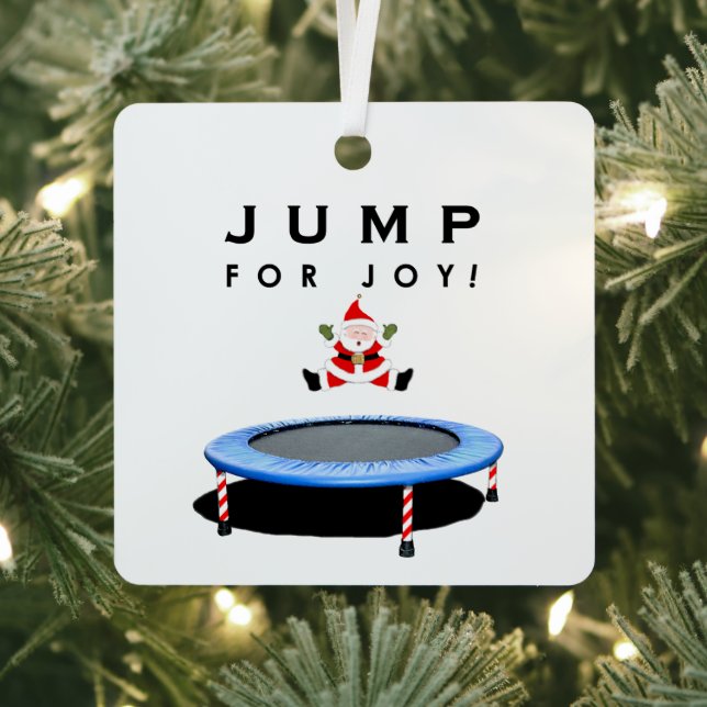 Trampoline Christmas Collectable Metal Ornament (Insitu)