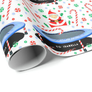 Trampoline Christmas Gift Wrapping Paper