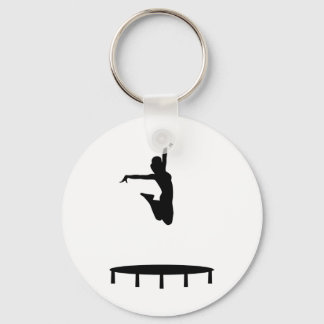 Trampoline girl keychain