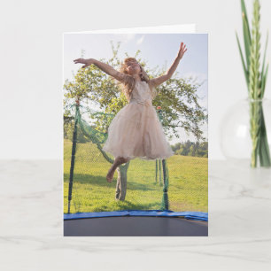 TRAMPOLINE GIRLS BIRTHDAY CARDS