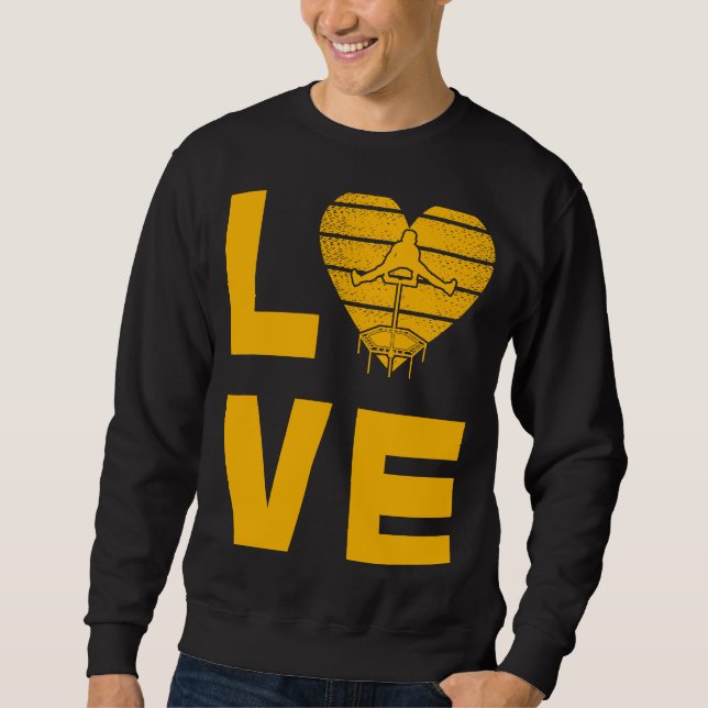 Trampoline Jumping Trampoline Gymnastics  13 Sweatshirt (Front)