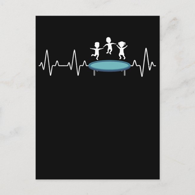 Trampoline Kids Jumping Postcard (Front)
