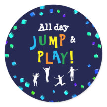 Trampoline or Bounce Party Cupcake Topper